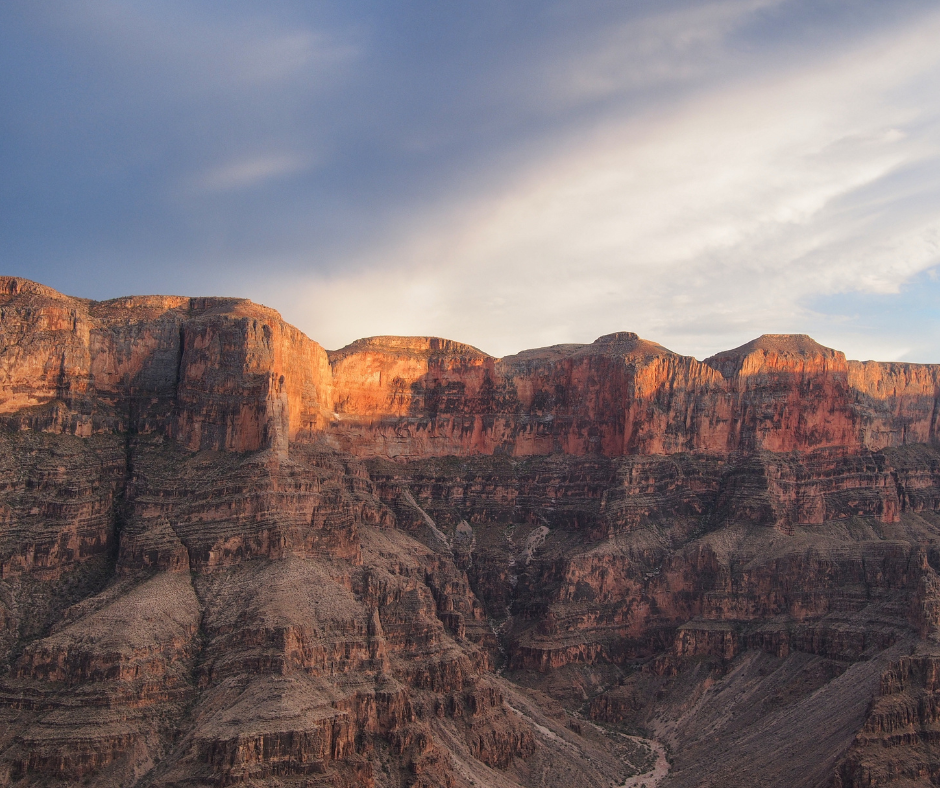 Sunset over the Grand Canyon West Rim